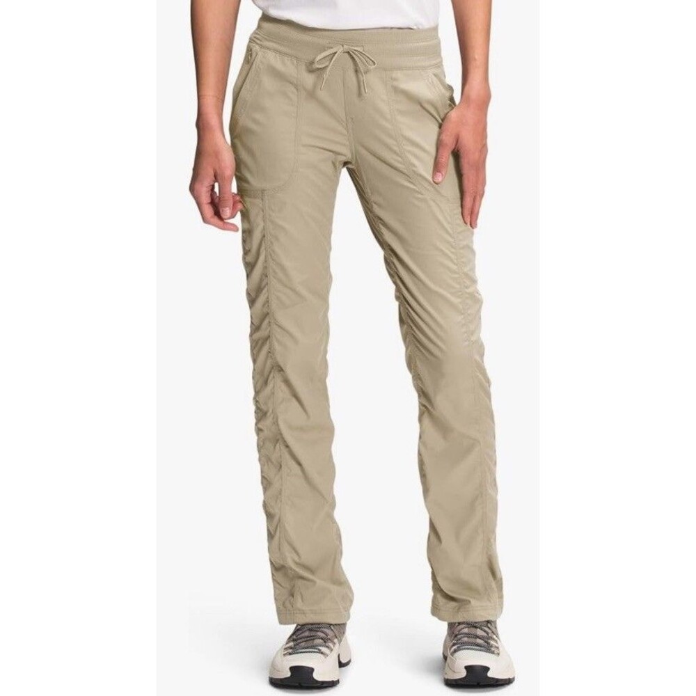 The North Face Aphrodite 2.0 Jogger Pants Womens M Tan Stretch Hiking Travel